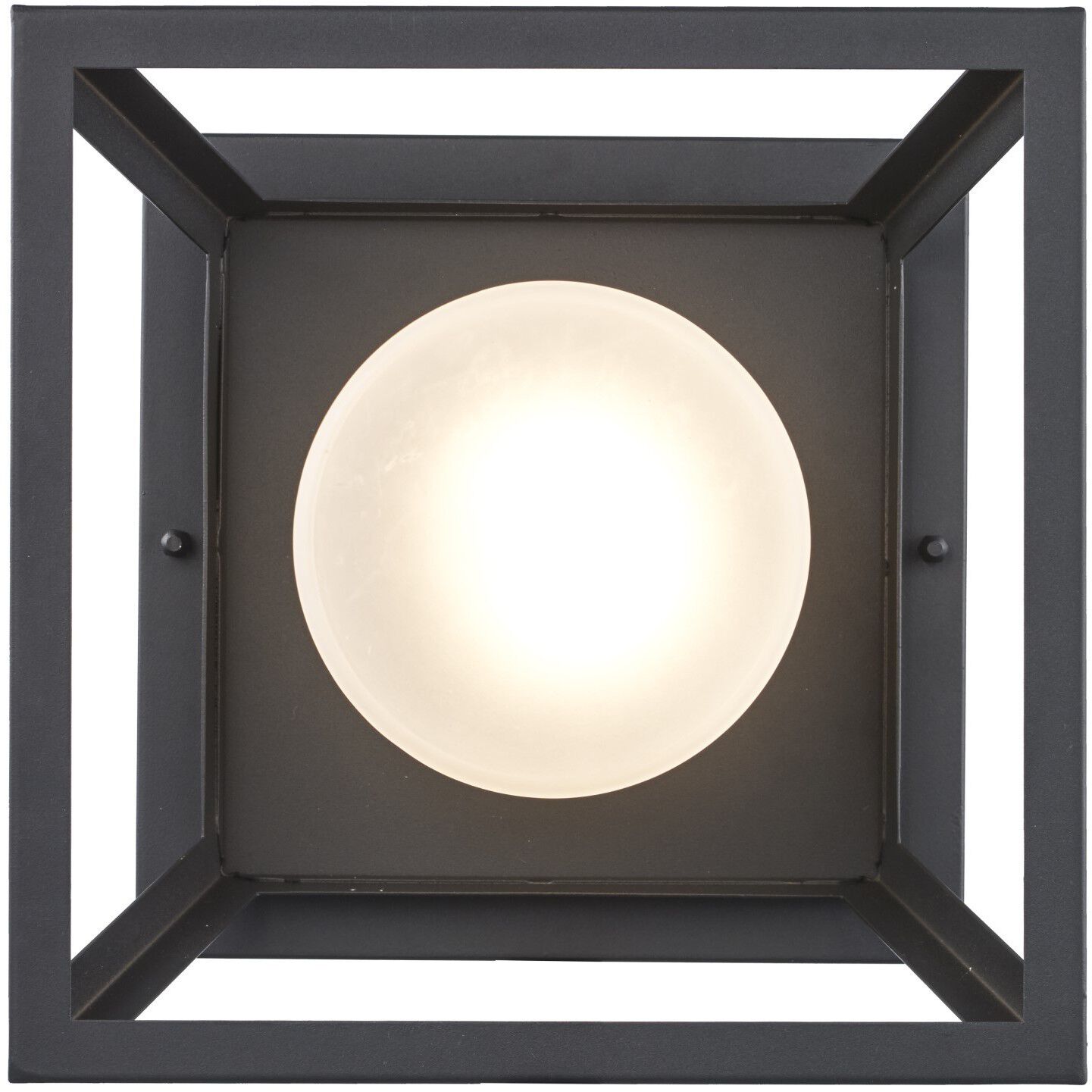 Kingsbury 1 Light 10 inch Black Outdoor Flush Mount