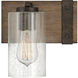 Sawyer 2 Light 14.25 inch Sequoia with Iron Rust Vanity Light Wall Light