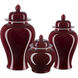 Oxblood 18.5 X 10.25 inch Temple Jar, Medium