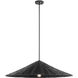Bohemian 1 Light 35 inch Matte Black Pendant Ceiling Light
