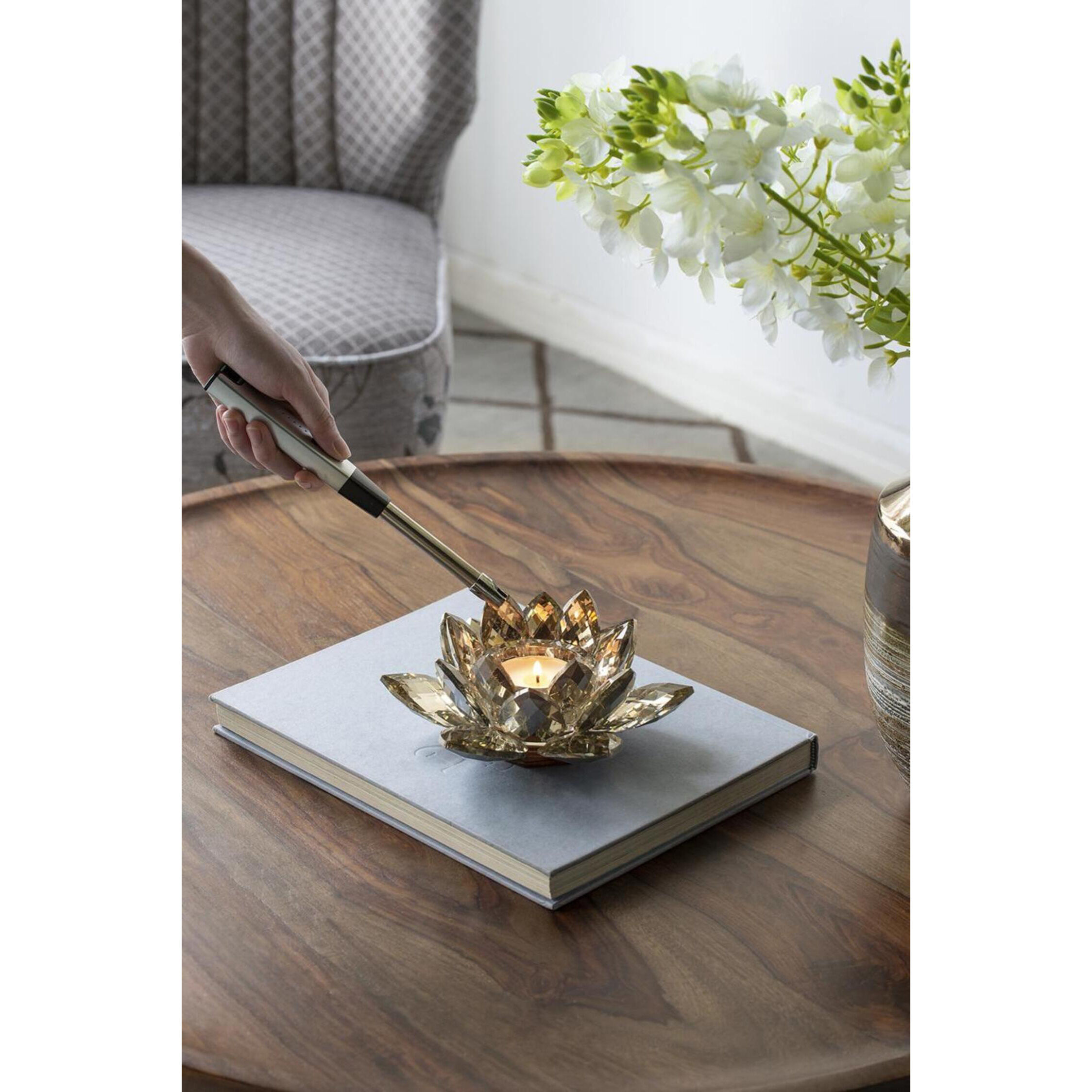 Lotus 8.7 X 3.5 inch Candleholder