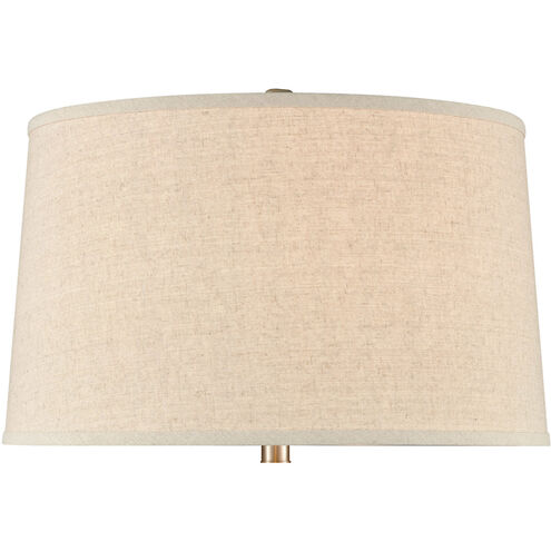 Bartlet Fields 34 inch 150.00 watt White with Brushed Steel Table Lamp Portable Light