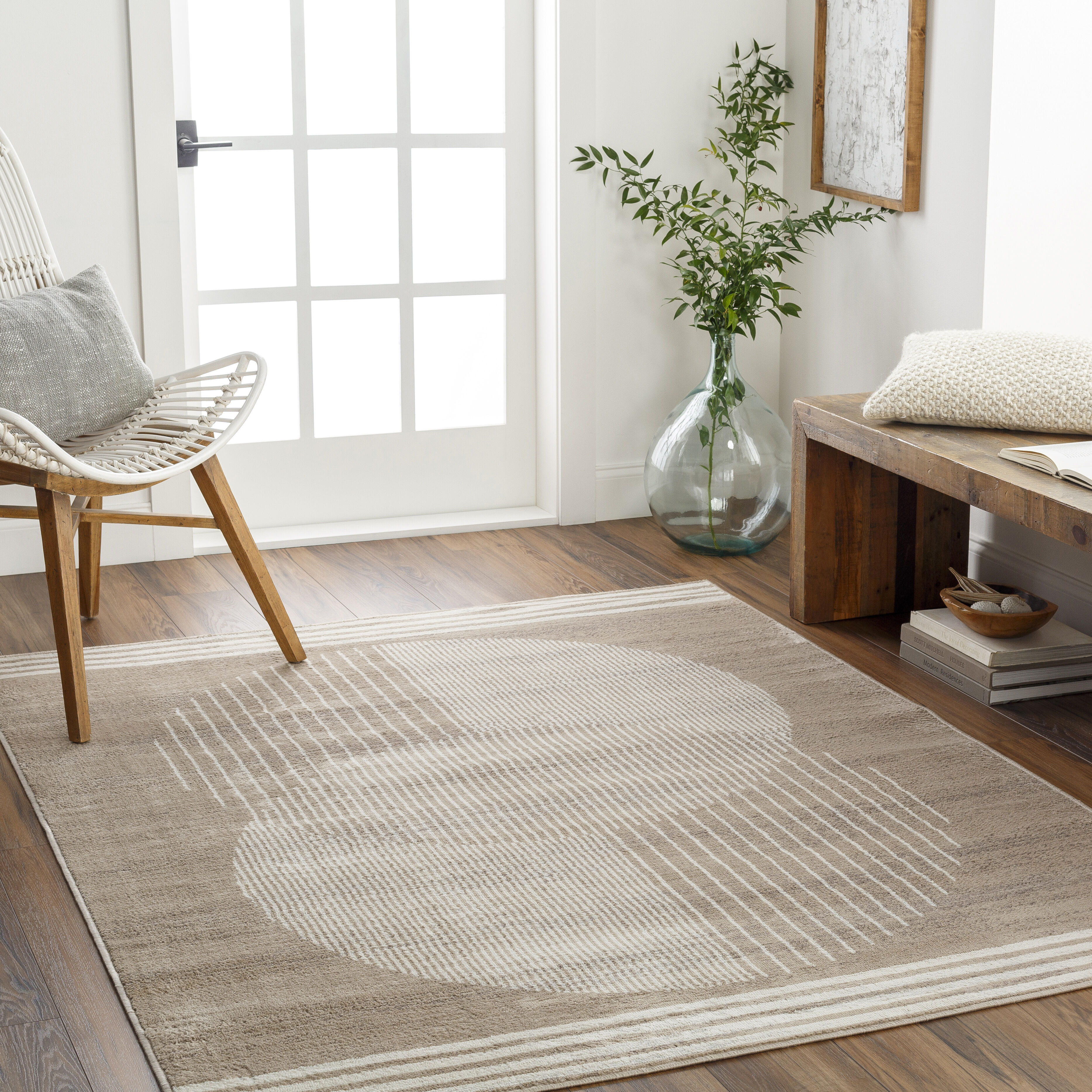 Floransa 120 X 94 inch Sage Rug, Rectangle