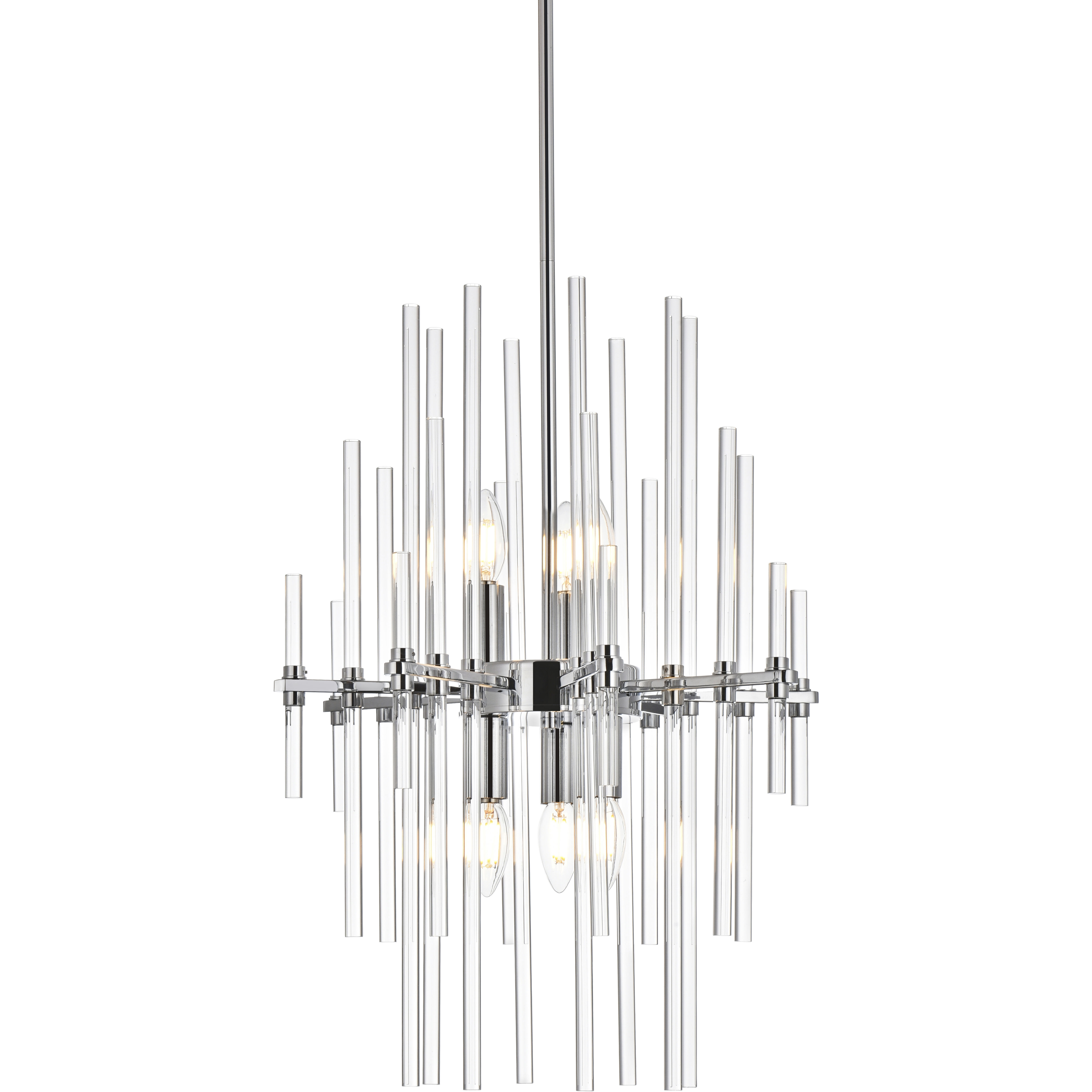 Sienna 6 Light 17 inch Chrome Pendant Ceiling Light