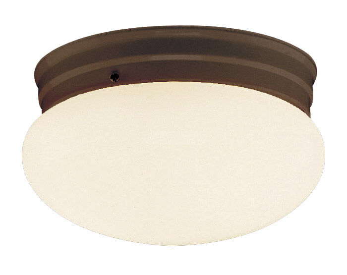 Dash 1 Light 10 inch Rubbed Oil Bronze Flushmount Ceiling Light