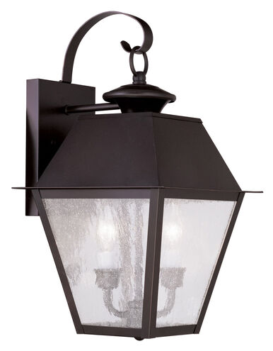 Mansfield 2 Light 17 inch Bronze Outdoor Wall Lantern