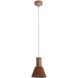 Faroe Pendant Ceiling Light in Coffee/Black