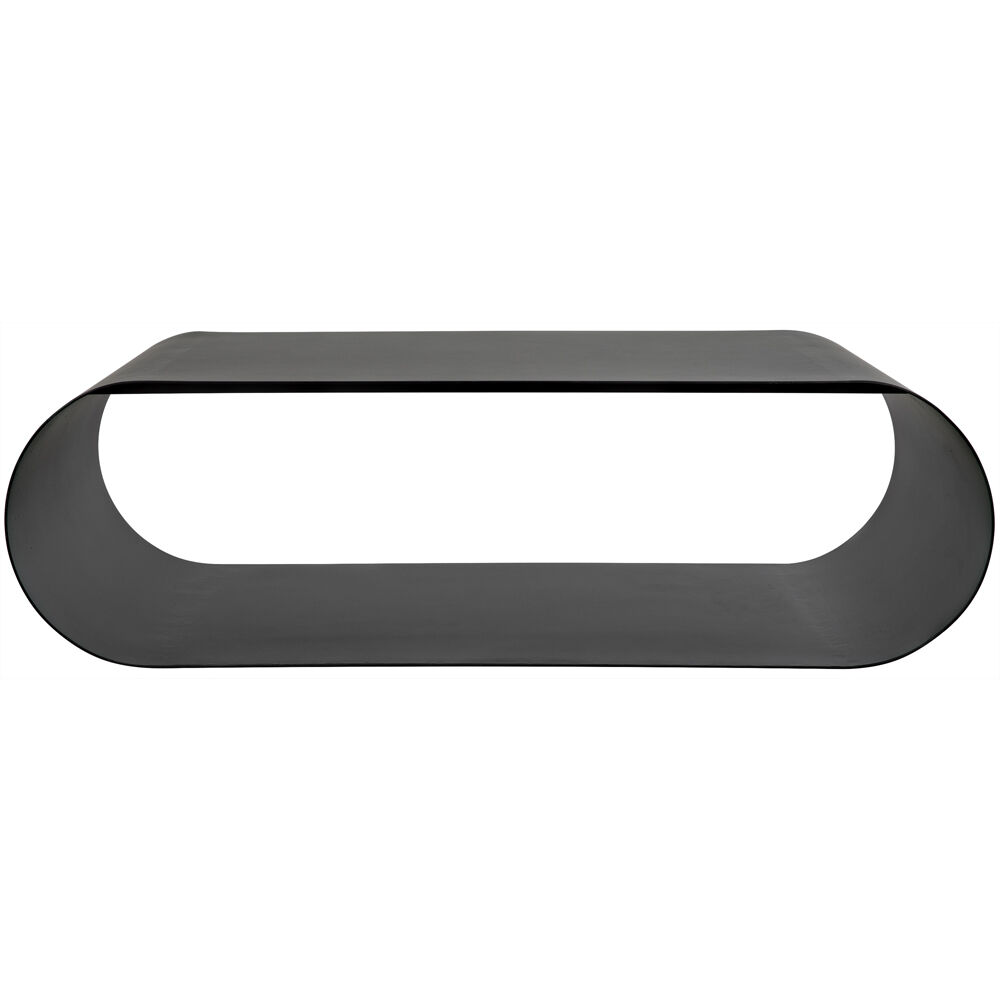 Hera 48 X 24 inch Matte Black Coffee Table