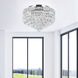 Luminous 4 Light 14 inch Chrome Flush Mount Ceiling Light