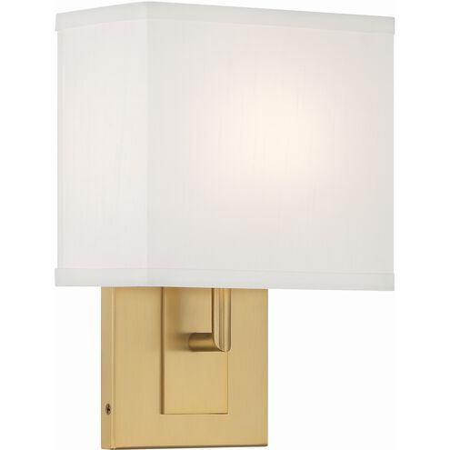 Brent Sconce Wall Light in Vibrant Gold