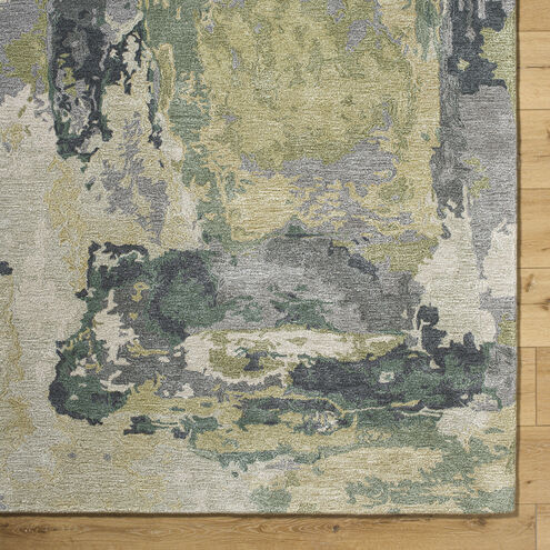 Kavita 120 X 96 inch Ash / Sage / Light Silver Handmade Rug in 8 x 10