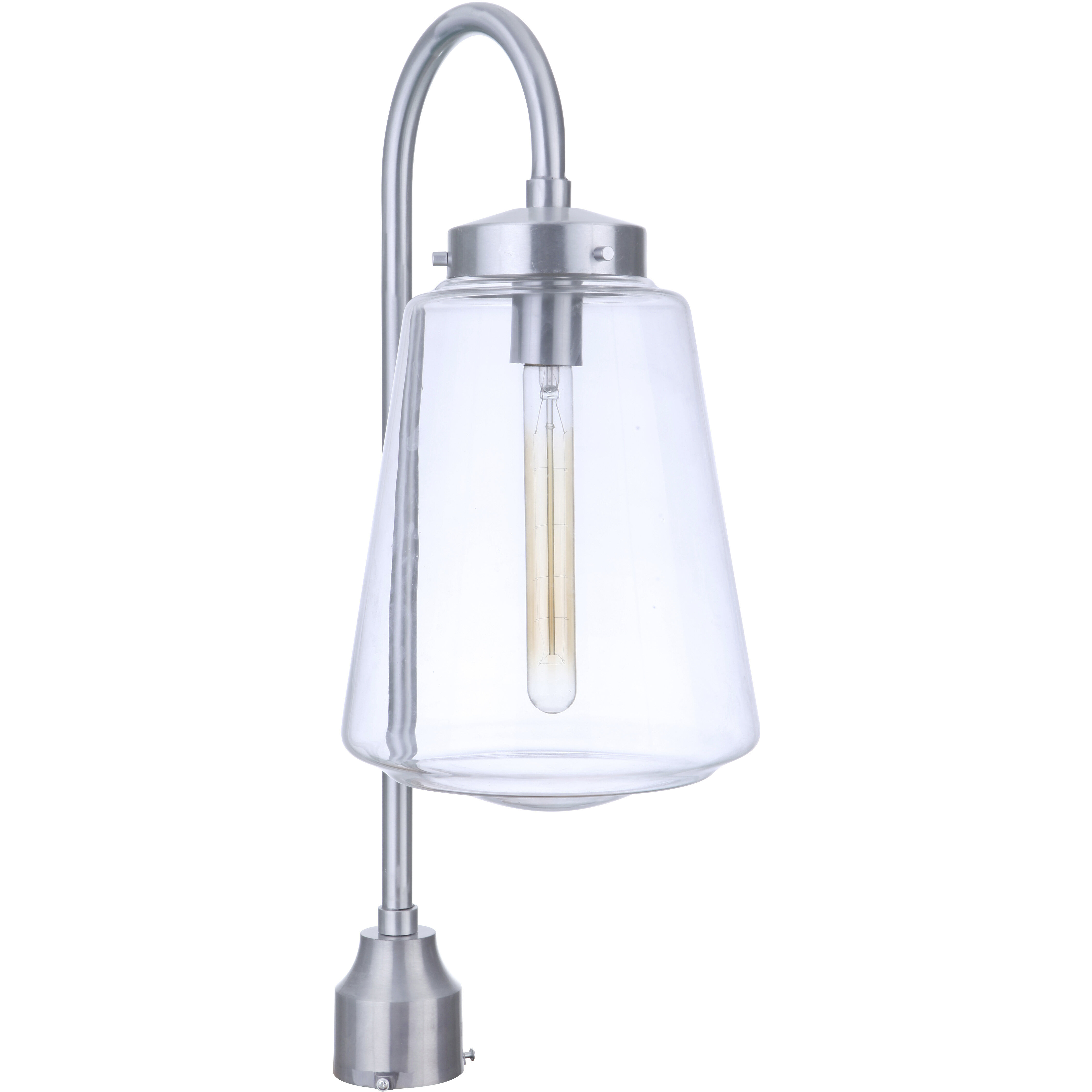 Laclede 1 Light 25.38 inch Satin Aluminum Outdoor Post Mount