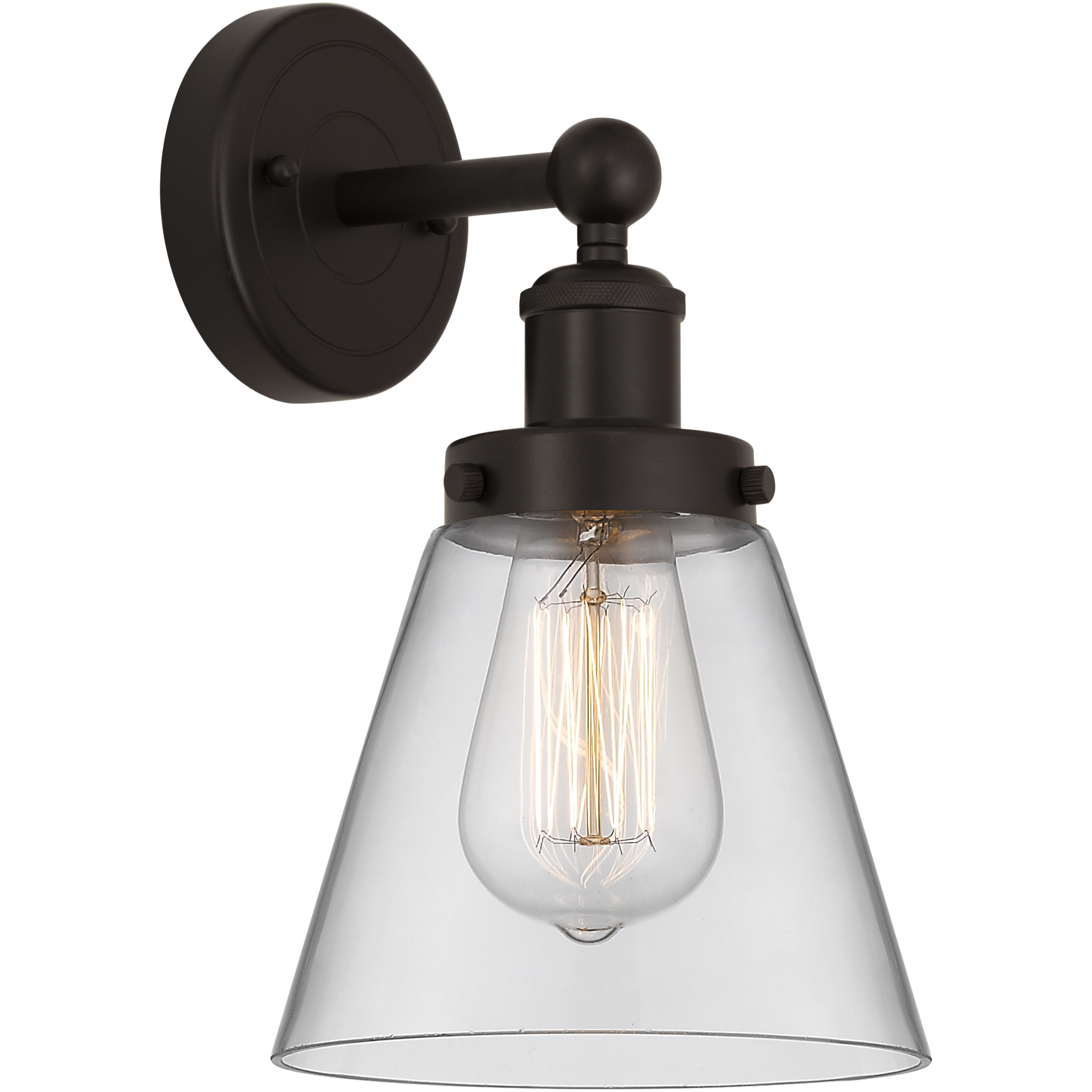 Cone 1 Light 6.5 inch Oil Rubbed Bronze Sconce Wall Light