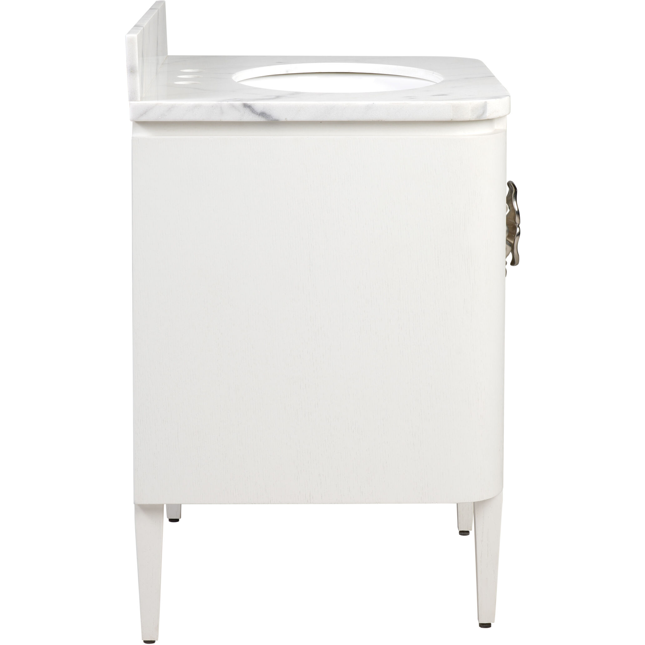 Briallen 30 X 34.25 inch Cerused White/Natural/White/Polished Brass Vanity with Undermount Sink