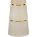 Eleanora 33.75 inch 100 watt Natural and Natural Brass Table Lamp Portable Light