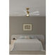 Veyra 56 inch Legacy Brass with Alabaster White Blades Smart Ceiling Fan