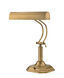 Piano Mate 18 inch 40.00 watt Antique Brass Desk Lamp Portable Light