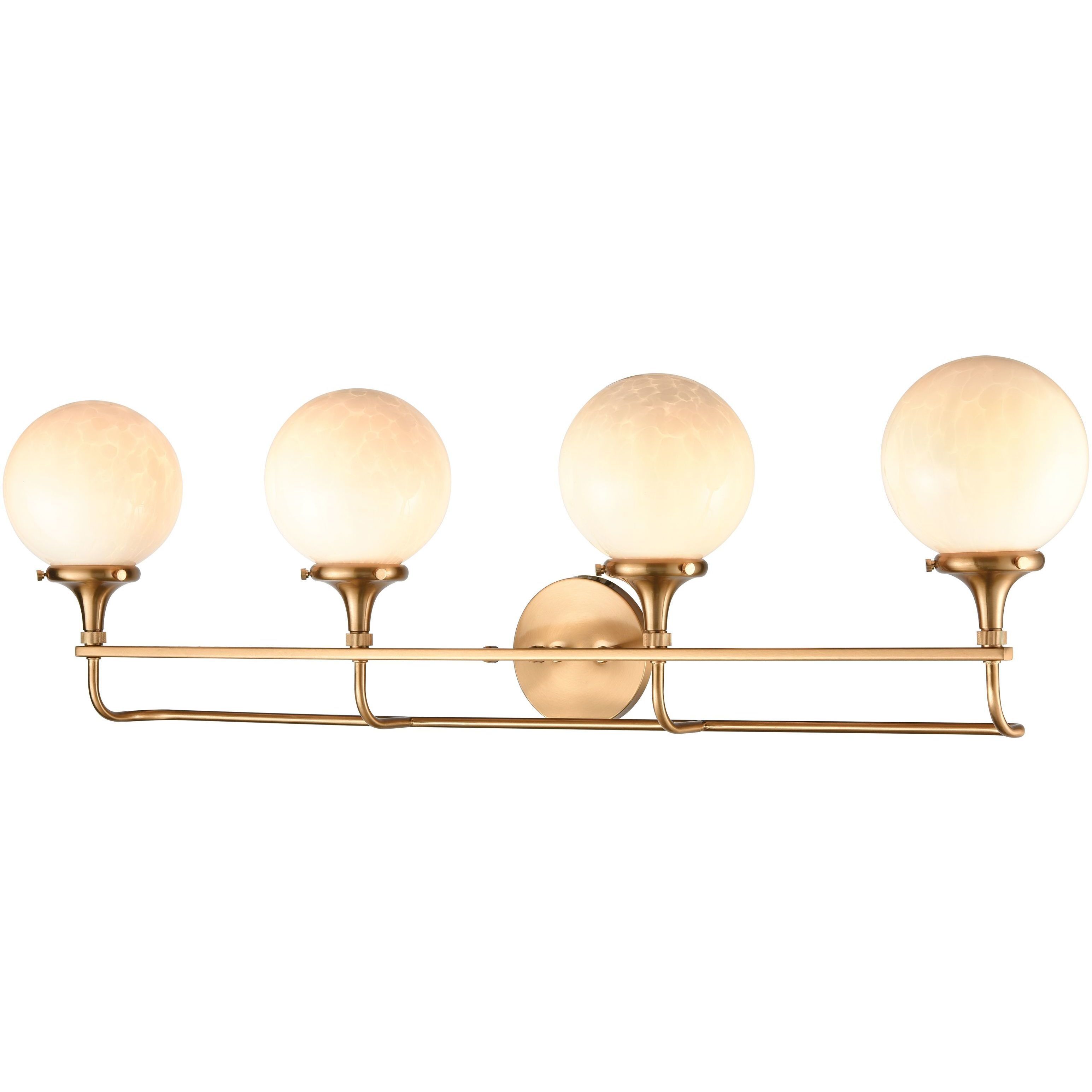 Beverly Hills 4 Light 38 inch Satin Brass Vanity Light Wall Light