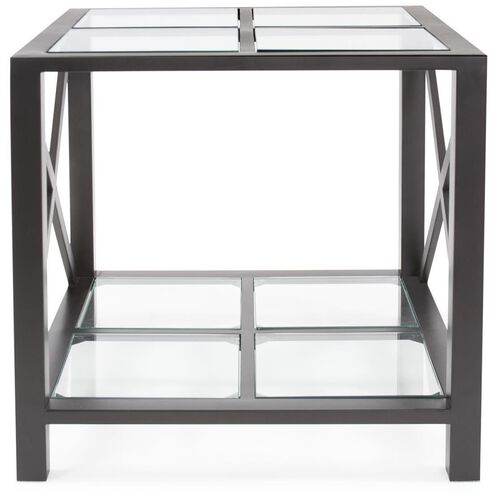 Doshi 23.5 X 21.5 inch Matte Black Side Table