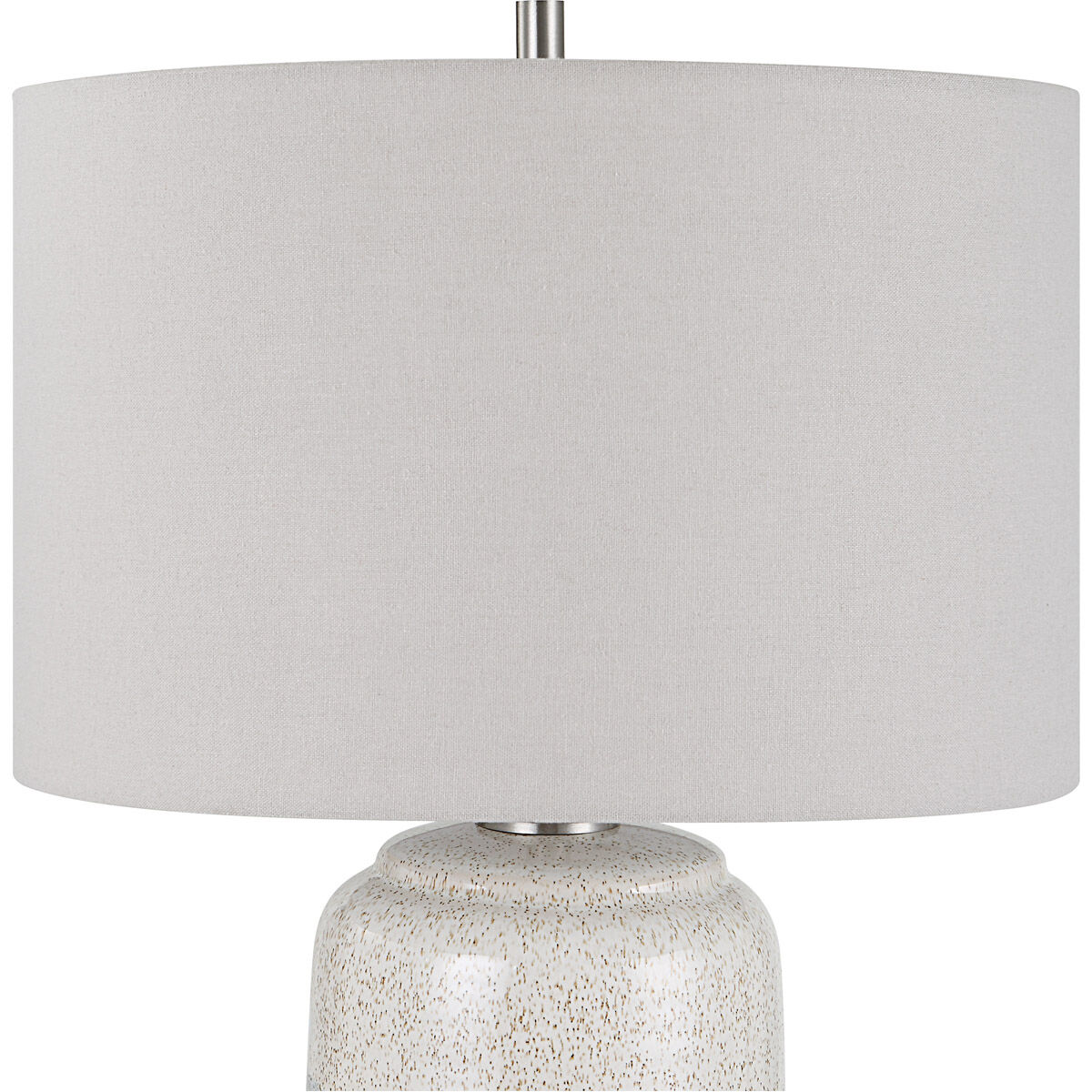 Pinpoint 25 inch 150.00 watt Mottled White and Gray/Cool Gray/Ivory Cream Table Lamp Portable Light