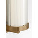 Weston LED 34 inch Satin Brass Vanity Light Wall Light