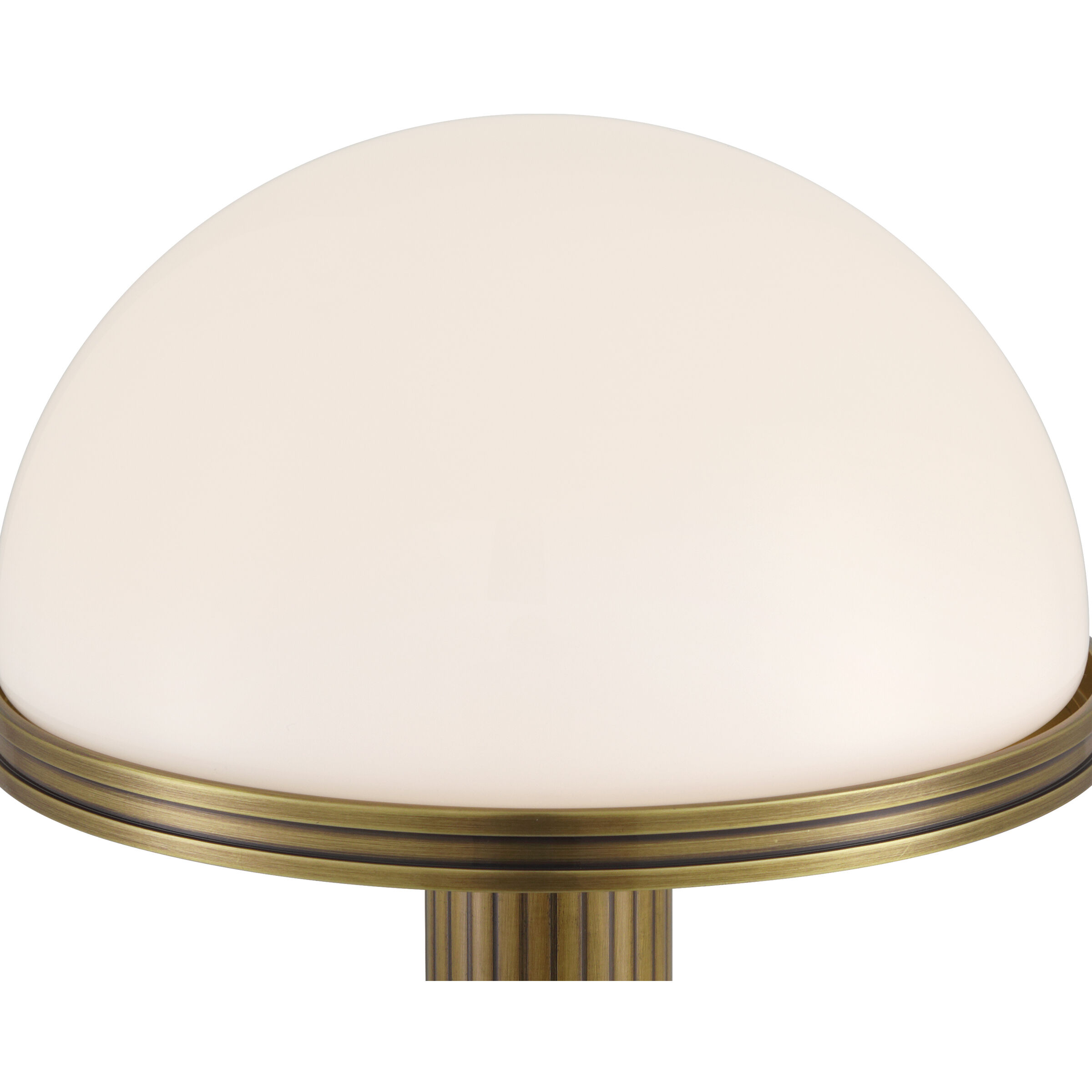 Promenade 10.25 inch 1.5 watt Antique Brass/Milk Cordless Table Lamp Portable Light