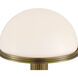 Promenade 10.25 inch 1.5 watt Antique Brass/Milk Cordless Table Lamp Portable Light