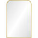 Merrimack 36 X 24 inch Gold and Clear Mirror