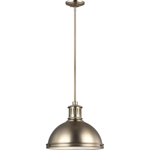 Pratt Street Metal 3 Light 16 inch Satin Brass Pendant Ceiling Light