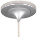 Bobo 1 Light 6 inch Matte Chrome Pendant Ceiling Light in Aqua Glass