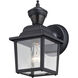 Bedford Textured Black Outdoor Motion Sensor