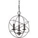 Williamsport 3 Light 13 inch Oil Rubbed Bronze Chandelier Ceiling Light