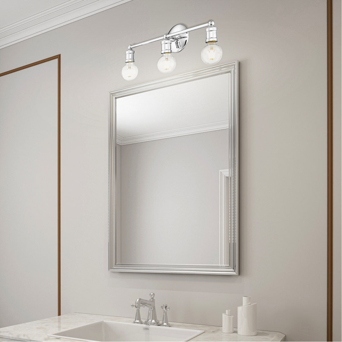 Lansdale 3 Light 20 inch Polished Chrome Vanity Sconce Wall Light