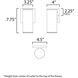 Caldera LED 7.75 inch White Outdoor Wall Mount