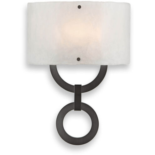 Carlyle 1 Light 11.4 inch Burnished Bronze Cover Sconce Wall Light in Bronze Granite, Round Link