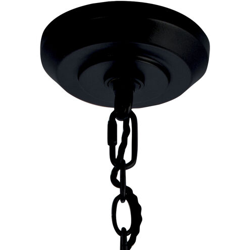 Cage 4 Light 12 inch Matte Black Pendant Ceiling Light, Small