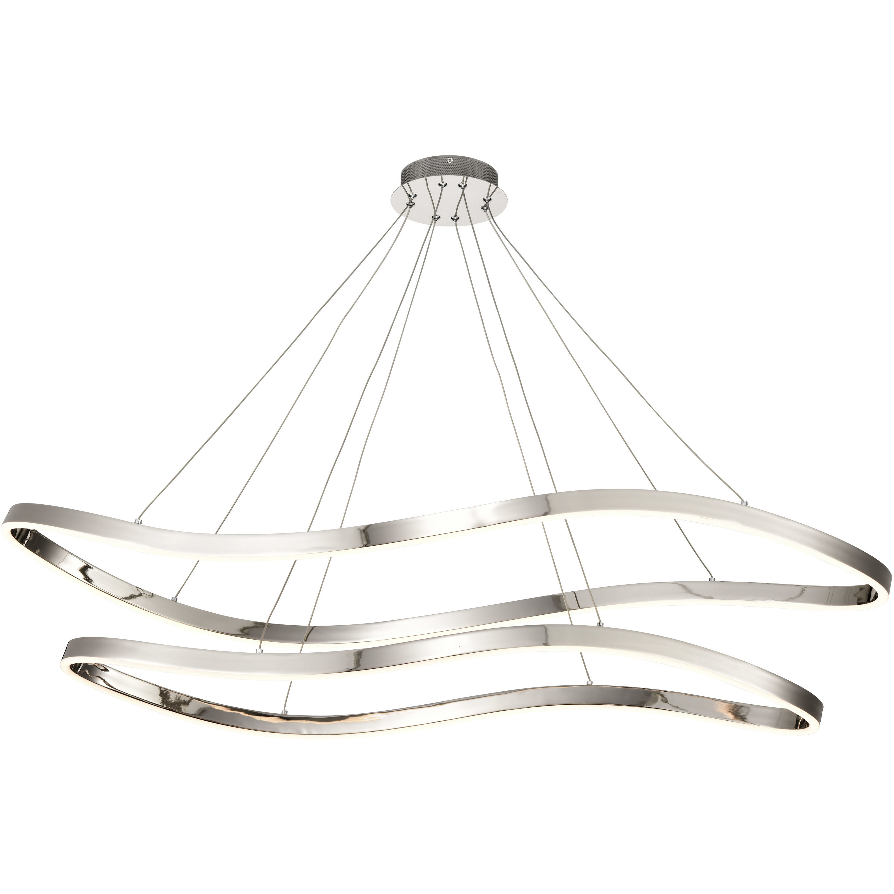 Sylas LED 20.1 inch Polished Nickel Pendant Ceiling Light