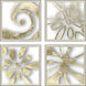 Splash of Gold Metallic Framed Art, The Studio