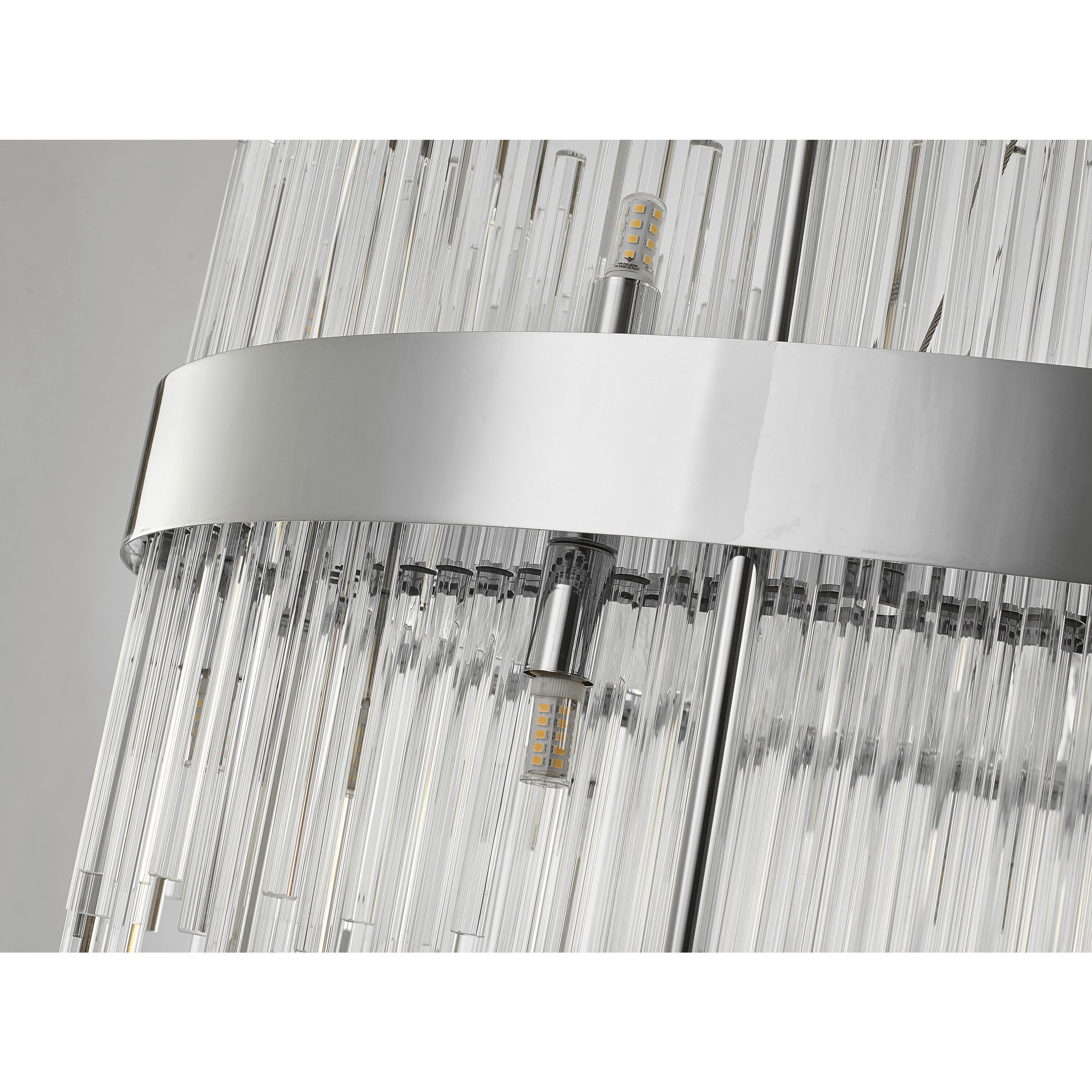 Canada 24 Light 20 inch Chrome Chandelier Ceiling Light