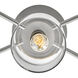 Axel 7 Light 58.75 inch Brushed Nickel with Black Indoor Semi-Flush Mount Ceiling Light