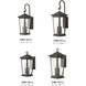 Bromley LED 20 inch Oil Rubbed Bronze Outdoor Wall Mount Lantern, Small