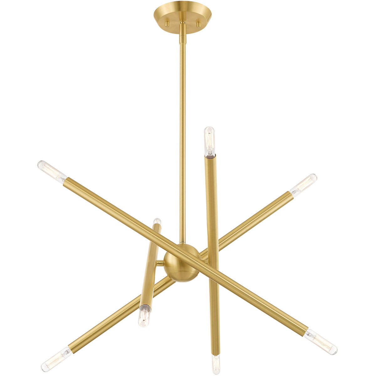 Soho 8 Light 20 inch Satin Brass Chandelier Ceiling Light