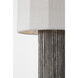 Anne-Marie Barton Fumar 29 inch 15.00 watt Ridged Graphite Table Lamp Portable Light