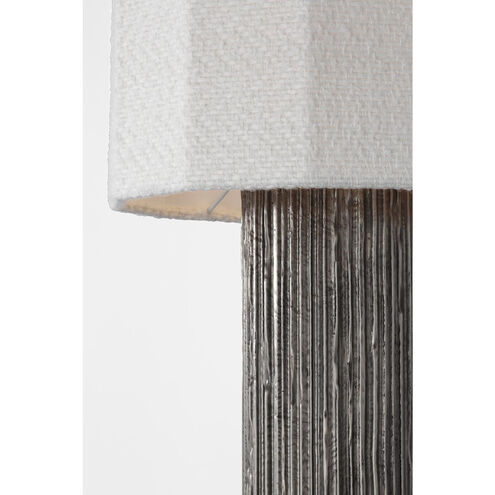 Anne-Marie Barton Fumar 29 inch 15.00 watt Ridged Graphite Table Lamp Portable Light