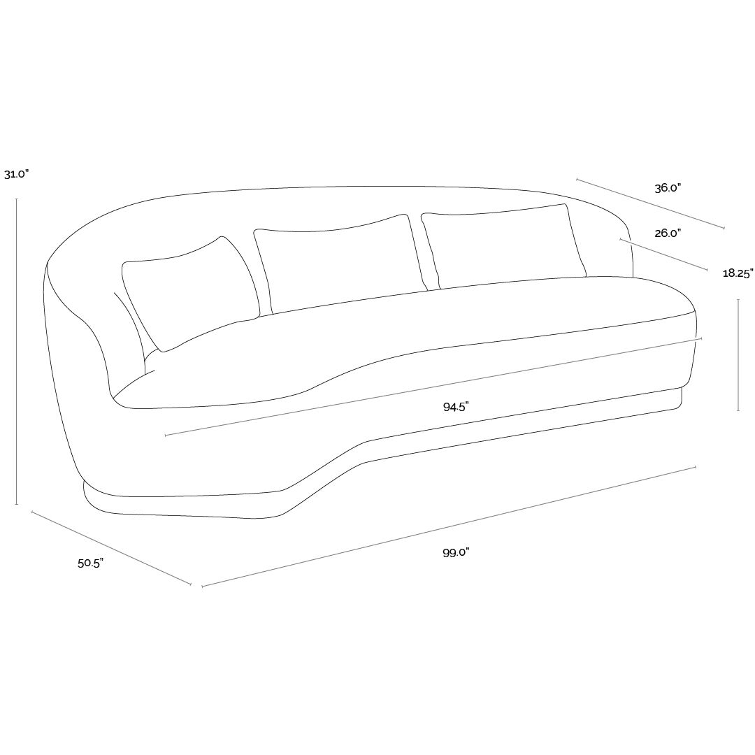 Soraya Dove Cream Sofa