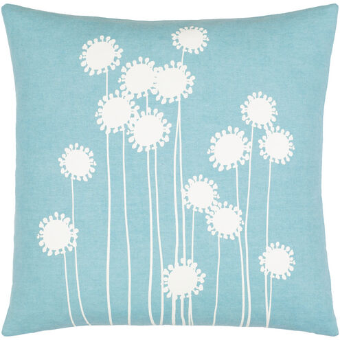 Lachen 18 inch Teal Pillow Kit in 18 x 18, Square