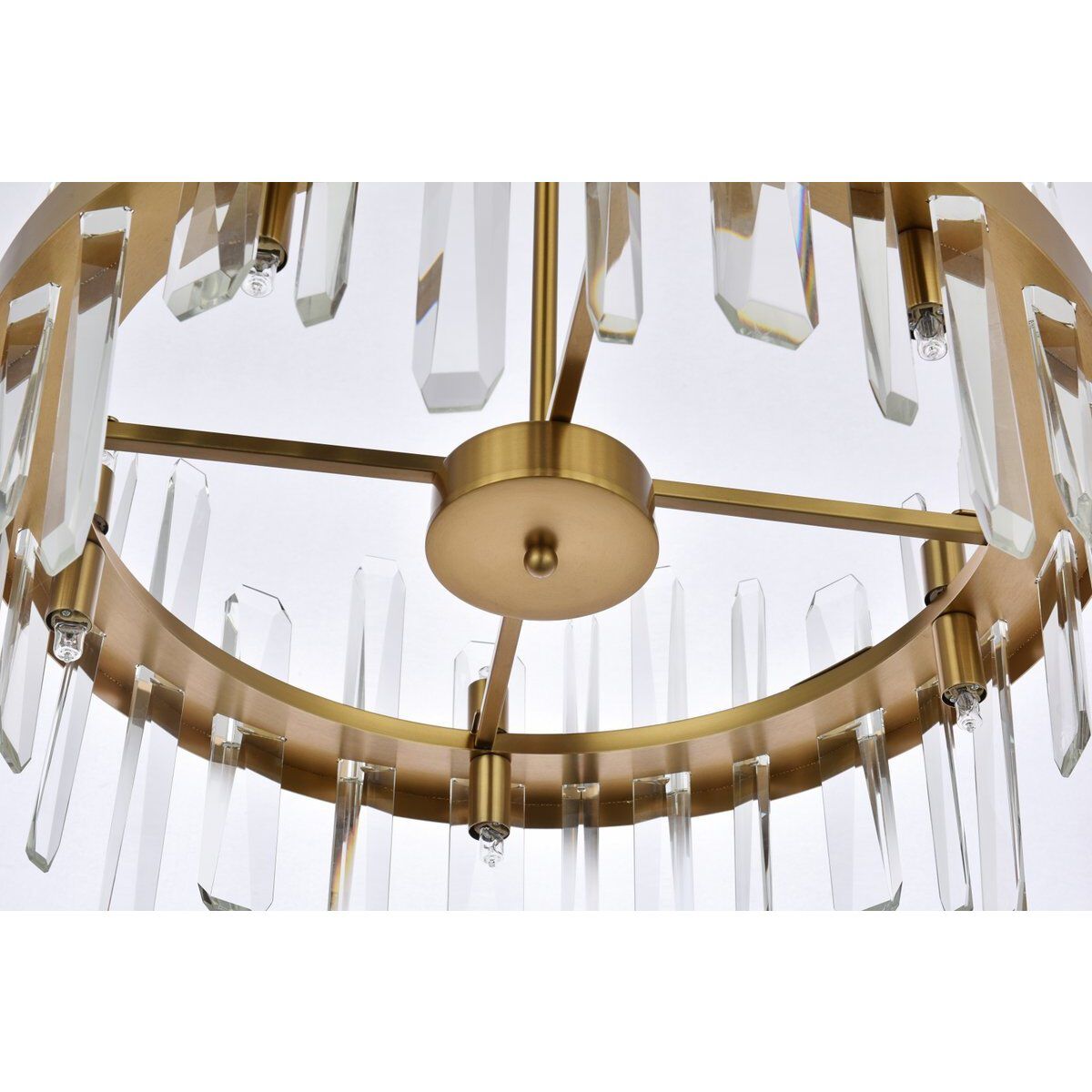 Serena 10 Light 20 inch Satin Gold Pendant Ceiling Light