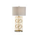 Chelsea House 100.00 watt Antique Gold Leaf/Clear Table Lamp Portable Light
