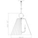 Alaric 3 Light 18 inch Polished Nickel Pendant Ceiling Light