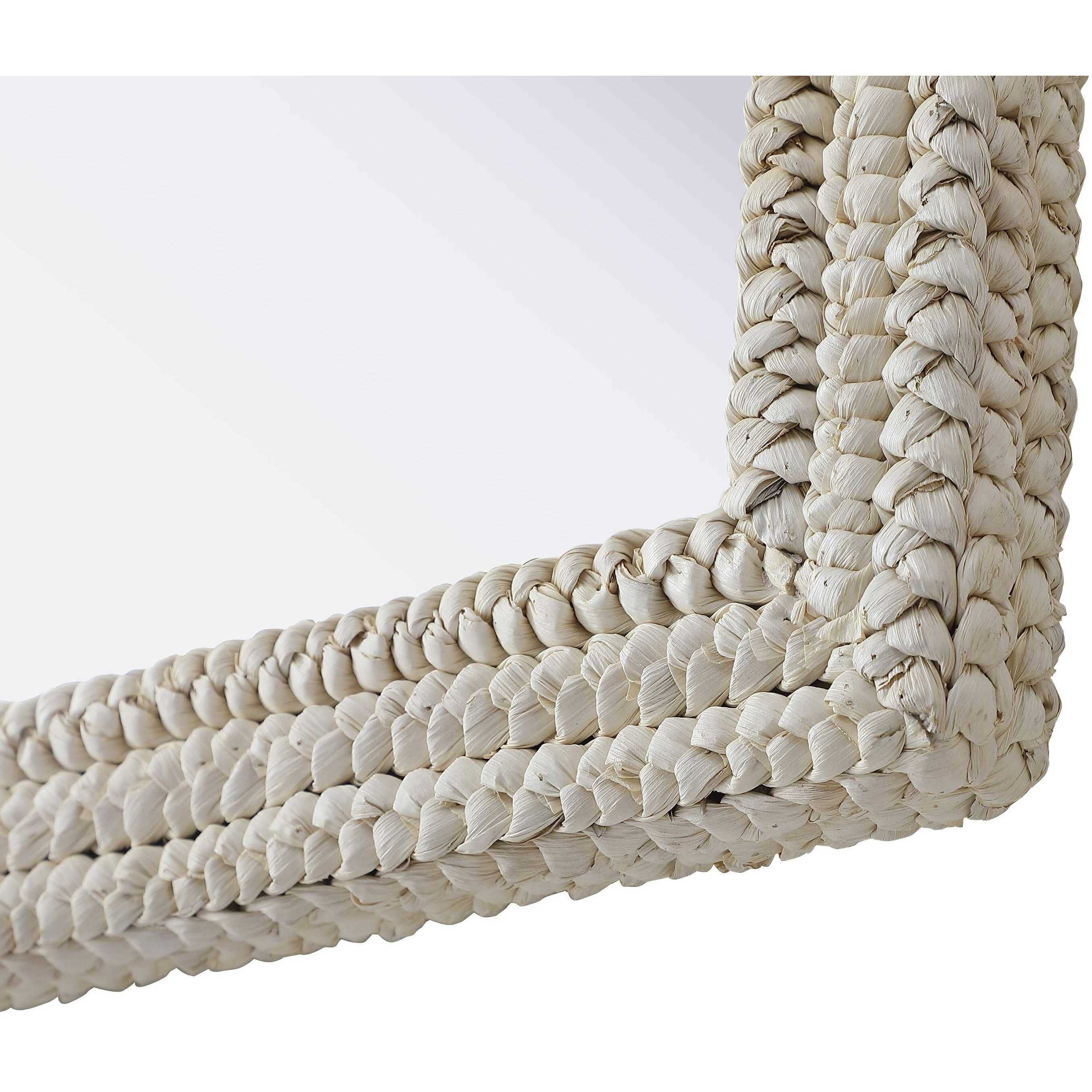 Marlowe 55 X 35 inch Linen White Mirror